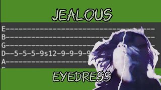 «Jealous — Eyedress» EASY GUITAR TABS [upl. by Tamah]