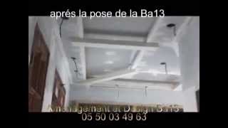 travaux decoration placoplatre apartement hamza ba13 [upl. by Noseyt]