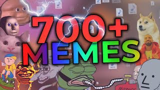 FREE MEME PACK  700 SFX Overlays amp More 4k sub special [upl. by Shanna185]