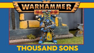 Thousand Sons Chaos Space Marines in Warhammer 40k 2nd edition [upl. by Rainer]