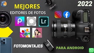 📷LAS 5 MEJORES APLICACIONES PARA EDITAR FOTOS EN 2022 PARA CELULAR😱 GRATIS COMO PRO🔥ANDROID [upl. by Pooh]