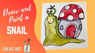 Draw and Paint a Snail [upl. by Ruyle]