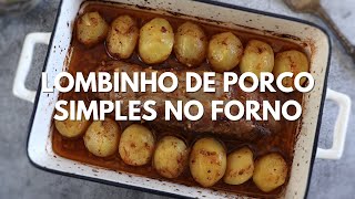 Como fazer Lombinho de porco simples no forno  Food From Portugal [upl. by Onitnelav]