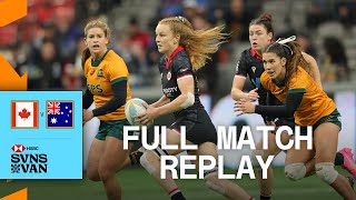 Canada Shock Australia  Womens 3rd Place Playoff  Vancouver HSBC SVNS  Full Match Replay [upl. by Ednalrym]