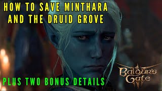 Baldurs Gate 3  How to recruit Minthara and save the druid grove Plus two bonus tips [upl. by Sivrahc]