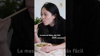 Probablemente los fideos chinos 100 caseros MÁS FÁCILES DE PREPARAR  SoYui [upl. by Llehcam736]