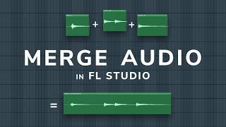 How To MergeConsolidate Audio In FL Studio 206 [upl. by Noswal578]