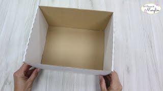 ❤🌹 👉 CAJA de CARTON para Organizar tu Hogar ♻ IDEAS FACILES [upl. by Yleik517]