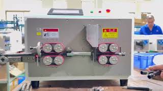 Large square wire stripping and cutting machine [upl. by Wiskind523]