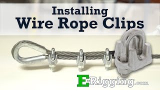 Installing Wire Rope Clips  The Right Way [upl. by Mairhpe]