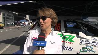 FABRIZIA PONS  INTERVISTA RALLY DELLA LANTERNA 2010 VILLAPONS [upl. by Yleen737]