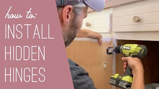 How To Install Hidden Hinges On Old Cabinets [upl. by Jenica246]