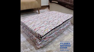 Foldable Waterproof Mattress Cover  Fold A Bed Cover  Best Folding Mattress Cover [upl. by Dnalrah714]