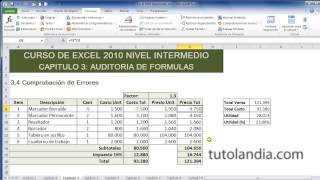 Curso de Excel Intermedio 34 Comprobacion de errores [upl. by Marba775]