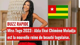 Miss Togo 2023 Abla Ekui Chimène Moladja est la nouvelle reine de beauté togolaise [upl. by Yttak]