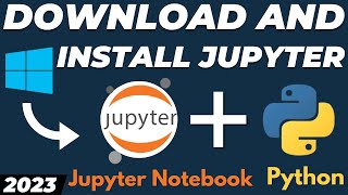 How to download and install Jupyter Notebook for Windows 10  11 with Python tutorial [upl. by Yraek]