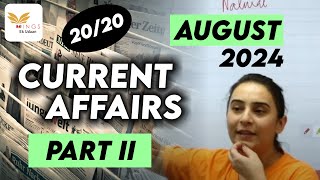 Set 30  Important MCQs PART II AUGUST 2024 CURRENT AFFAIRS by Yashodhra ma’am [upl. by Melgar468]