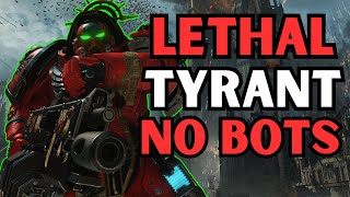 Lone Heavy No Bots MELTS The Lethal Difficulty Hive Tyrant  True Solo Lethal l Space Marine 2 [upl. by Maxantia505]