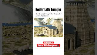 How Kedarnath Temple is Constructed 😍  kedarnath temple history  kedarnath temple video shorts [upl. by Cello]