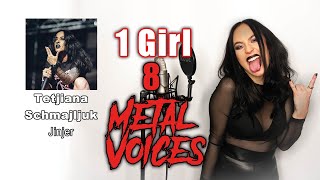 1 GIRL  8 METAL VOICES Jinjer Spiritbox and more [upl. by Elyl834]