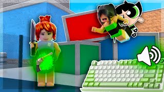 BEATING TEAMERS AS BUTTERCUP FROM THE POWERPUFF GIRLS KEYBOARD ASMR Murder Mystery 2 [upl. by Schindler]