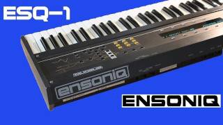 ENSONIQ ESQ1 Synth 1986  DEMO [upl. by Silliw38]