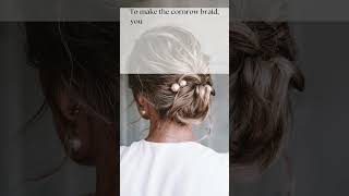 Easy Cornrow Braid Updo for Long Black Hair StepbyStep Tutorial [upl. by Olleina]