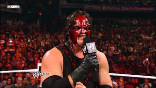 Raw  Kane tells John Cena why hes been targeted [upl. by Orodoet]