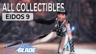 Stellar Blade EIDOS 9 Collectibles  ALL Upgrades Nano Suits Soda Cans Data 100 Guide [upl. by Aerdnaed]