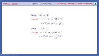 G11 Chapter 3 Elementary Functions and Transformations006 [upl. by Akkeber]