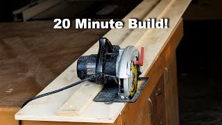 Make This Circular Saw Track Saw GuideWith a Circular Saw [upl. by Atselec]