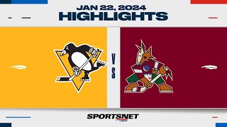 NHL Highlights  Penguins vs Coyotes  January 23 2024 [upl. by Hedley]