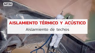 Aislamiento Térmico y Acústico en techos  Tixol Thermo Aislante Aplicación [upl. by Ahselyt]