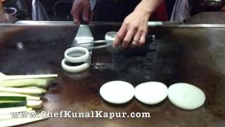 Teppanyaki Showman  Kunal Kapur  Live Kitchen Stunts [upl. by Dranyl]