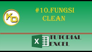 FUNGSI CLEAN PADA EXCEL [upl. by Dalila]