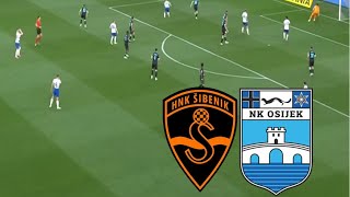 NK Osijek vs HNK Sibenik 12 Vrhunci i ciljevi  Prva HNL 202425 [upl. by Goldman218]