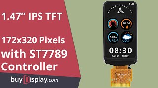 147 inch 172x320 IPS TFT LCD Display SPI Interface ST7789 Controller [upl. by Tarrel]