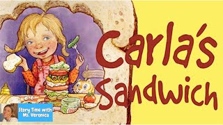 KIDS BOOKS READ ALOUD CARLAS SANDWICH by Debbie Herman and Sheila Bailey [upl. by Acinoryt]