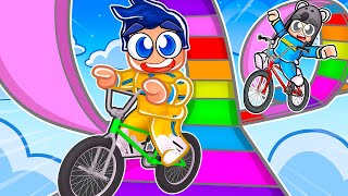 OBBY DE BICICLETA NO ROBLOX MUNDO 2  Brancoala Games [upl. by Maiah169]