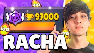 ¡LLEGO a 97000 COPAS con RACHA DE 100 🔥  BRAWL STARS [upl. by Carolynne986]