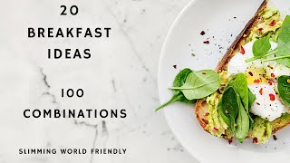 Slimming World Breakfast ideas 100 combinations for weight loss [upl. by Riesman]