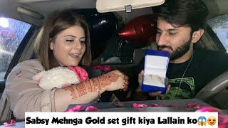 5000 ka Gold Set Lallain ko gift Kiya😱She Shocked😱😍 [upl. by Darraj]