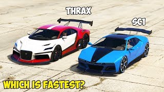 GTA 5  UBERMACHT SC1 vs TRUFFADE THRAX  Which is Fastest [upl. by Graff546]