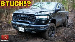 2025 Ram 1500 Rebel Struggles in the Mud Can it Get Through [upl. by Nevlin]