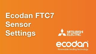 Ecodan FTC7 Sensor Settings [upl. by Harmaning]