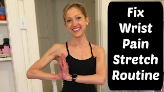 Fix Wrist Pain With These Exercises  Stretching Routine for Relief [upl. by Ayidah]