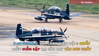 Hiếm Thấy Biên Đội 5 Chiếc T6C Texan II Lần Lượt Cất Cánh Tại Tân Sơn Nhất [upl. by Obeng]