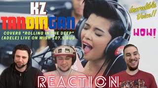 KZ Tandingan  REACTION  covers quotRolling in the Deepquot Adele LIVE on Wish 1075 Bus [upl. by Bannister]