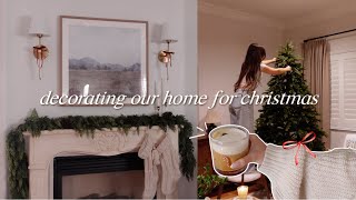 decorating our home for christmas  holiday decor ideas amp home reset [upl. by Adaner638]