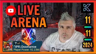 Raid Shadow Legends  Live Arena  IPR DocMarroe  1 in classic arena today [upl. by Domph]